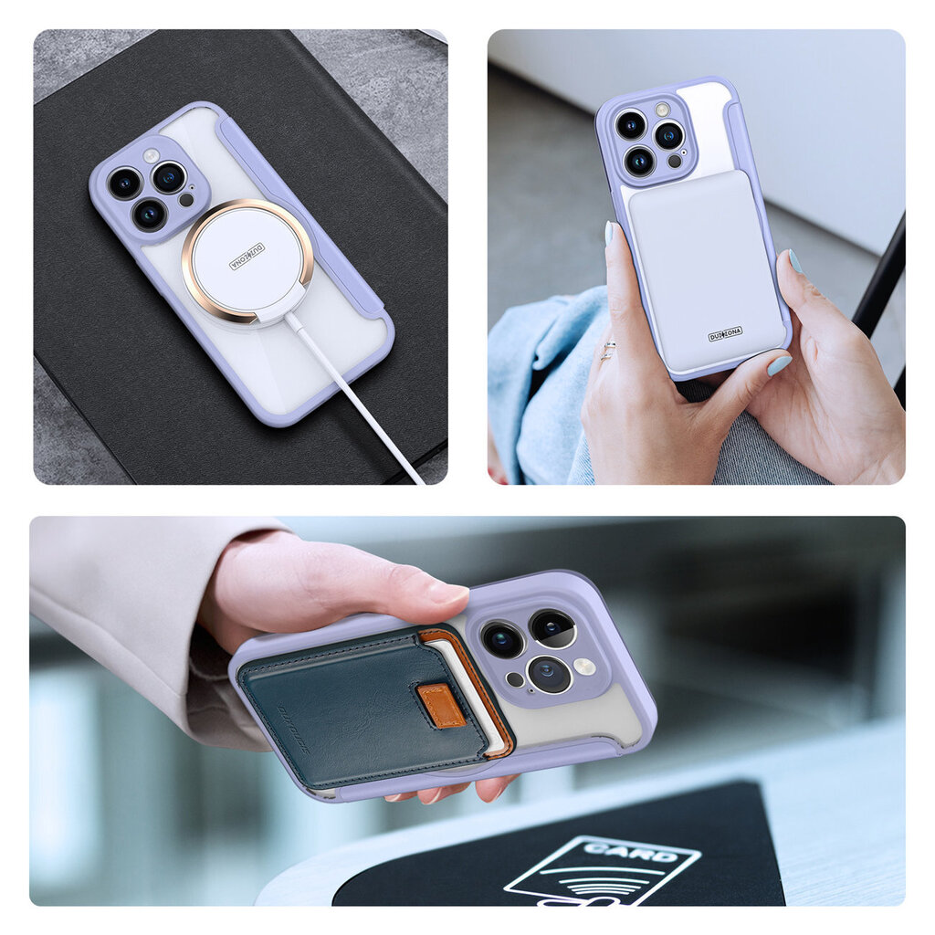 Dux Ducis Skin X Pro - iPhone 14 Pro - Magnetic MagSafe Flip, violets цена и информация | Telefonu vāciņi, maciņi | 220.lv