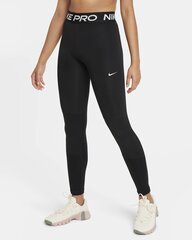 Тренировочные штаны для девочек Nike Pro Girls Tight, черные цена и информация | Штаны для девочек | 220.lv