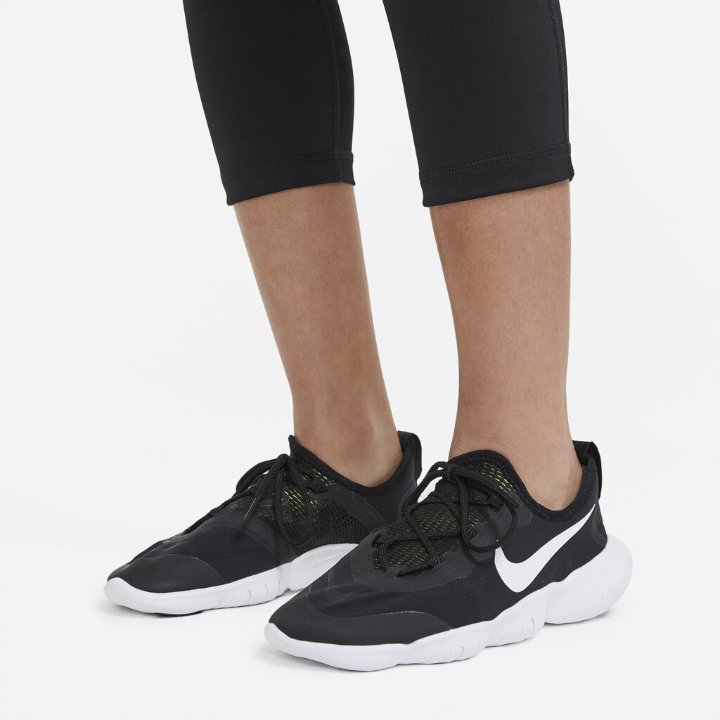 Treniņbikses meitenēm Nike Girl's Pro Capri Leggings, melnas цена и информация | Bikses meitenēm | 220.lv