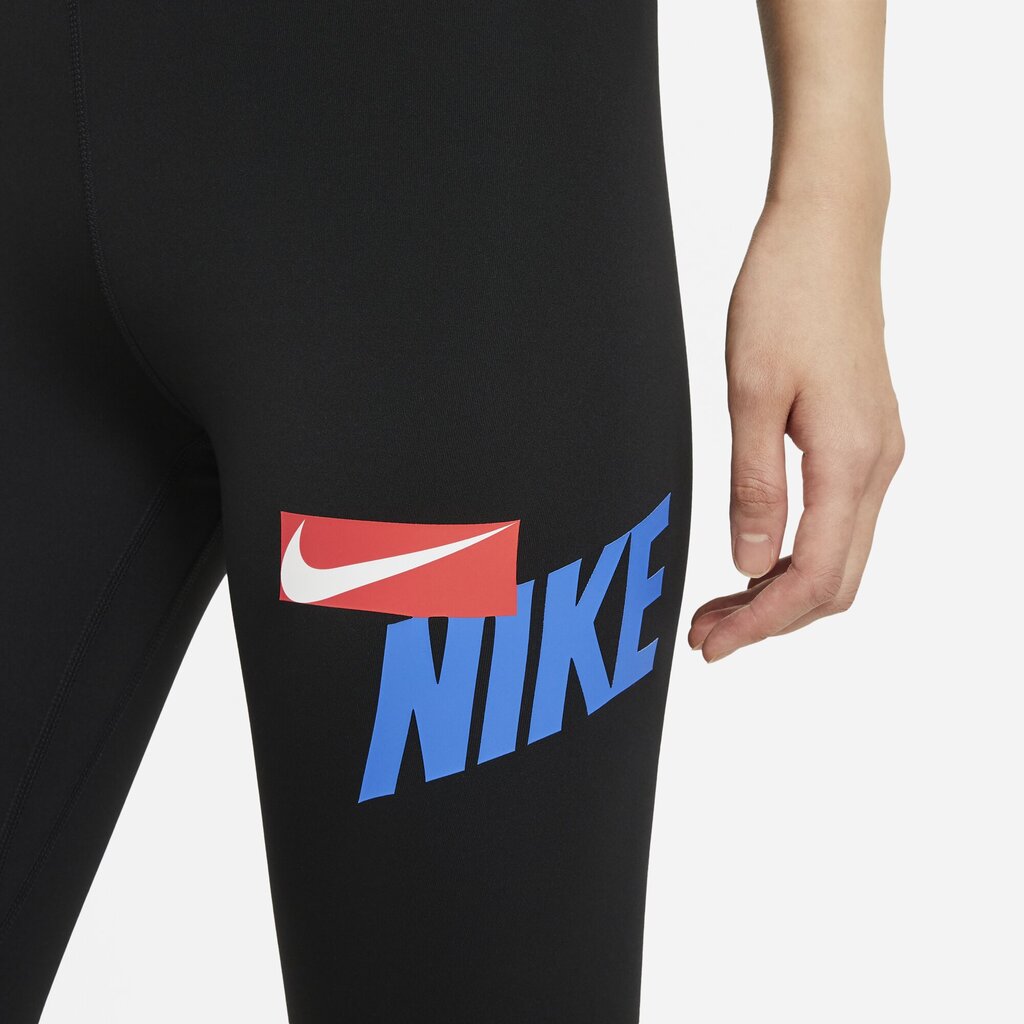 Treniņbikses sievietēm Nike W One Crop HBR GRX Tight, melnas cena un informācija | Sporta apģērbs sievietēm | 220.lv
