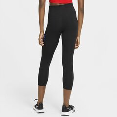 Штаны женские тренировочные Nike W One Crop HBR GRX Tight, черные цена и информация | Спортивная одежда для женщин | 220.lv