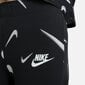 Treniņbikses meitenēm Nike Girls NSW Favorites AOP Leggings, melnas cena un informācija | Bikses meitenēm | 220.lv