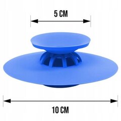 Silikona izlietnes notekas aizbāznis + sietiņš цена и информация | Аксессуары для ванной комнаты | 220.lv