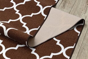 Rugsx ковровая дорожка Trellis 30351, коричневая, 67 см цена и информация | Ковры | 220.lv