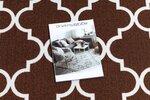 Rugsx ковровая дорожка Maroko 30351, коричневая, 133 cм