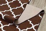 Rugsx ковровая дорожка Maroko 30351, коричневая, 133 cм