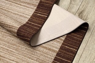 Rugsx ковровая дорожка Streifen, коричневая, 67 см цена и информация | Ковры | 220.lv