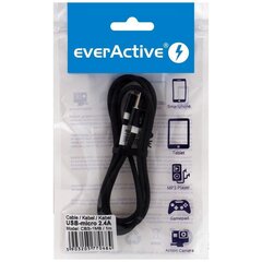 EverActive CBS-1MB, USB-A/Micro USB, 1 m цена и информация | Кабели и провода | 220.lv