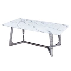 Приставной столик DKD Home Decor, мрамор/сталь, (127 x 70 x 43 см) цена и информация | Журнальные столики | 220.lv