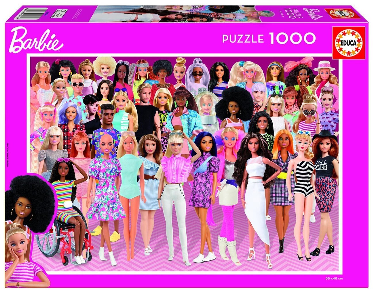 Puzle Educa Barbie, 1000 gabaliņi cena un informācija | Puzles, 3D puzles | 220.lv