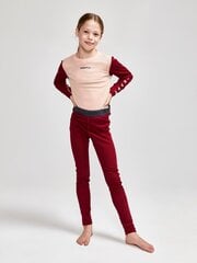 Silta apakšveļa meitenēm Craft Core Warm Baselayer Set JR, rozā/sarkana cena un informācija | Ziemas apģērbs bērniem | 220.lv