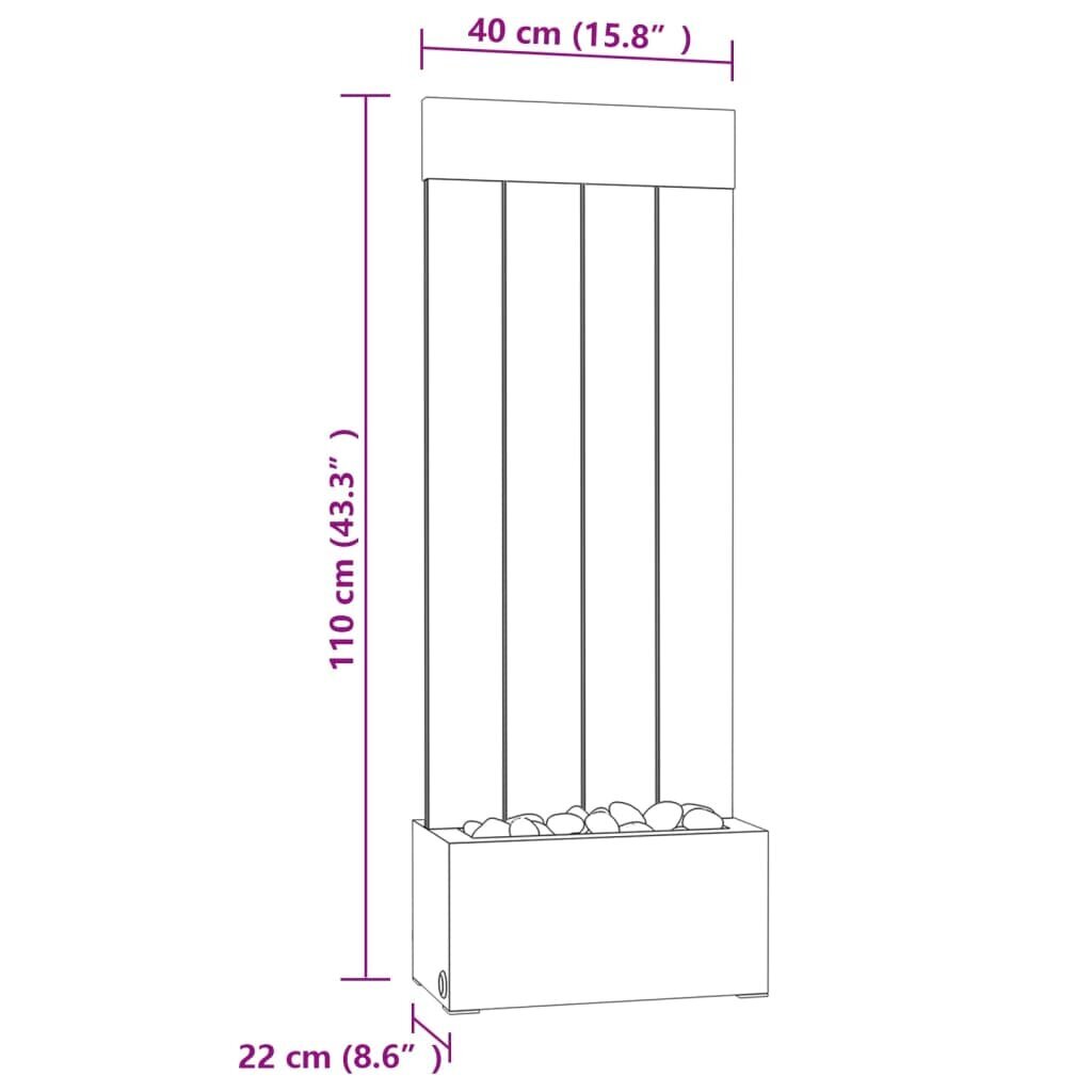 Kolonna ar dažādu krāsu led, 110cm cena un informācija | Galda lampas | 220.lv