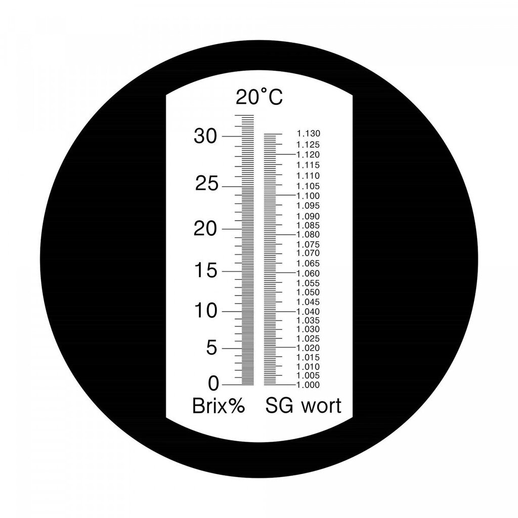 Refraktometrs Brix 0-32% sulām cena un informācija | Virtuves piederumi | 220.lv