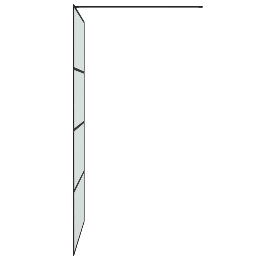 Dušas siena, 115x195cm, matēts esg stikls цена и информация | Dušas durvis, dušas sienas | 220.lv