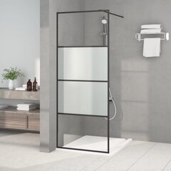 Dušas siena, 80x195cm, matēts esg stikls cena un informācija | Dušas durvis, dušas sienas | 220.lv