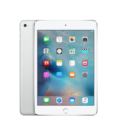 iPad Mini 4 7.9" 128GB WiFi + Cellular Silver (atjaunots, stāvoklis A) cena un informācija | Planšetdatori | 220.lv
