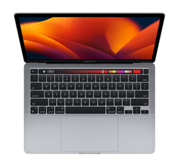 MacBook Pro 2022 Retina 13" 2xUSB-C - M2 / 8GB / 256GB SSD Space Gray (atjaunots, stāvoklis A) cena un informācija | Portatīvie datori | 220.lv