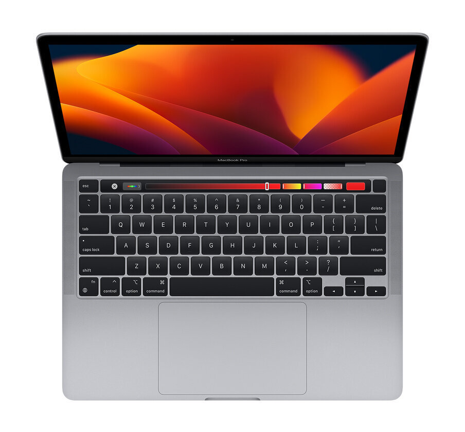 MacBook Pro 2022 Retina 13" 2xUSB-C - M2 / 8GB / 256GB SSD Space Gray (atjaunots, stāvoklis A) цена и информация | Portatīvie datori | 220.lv