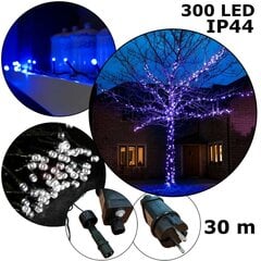 Virtene no 300 gaismas diodēm SPC625, zila, 30 m cena un informācija | Ziemassvētku lampiņas, LED virtenes | 220.lv