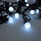 100 LED virtene-bumbiņas SPC25, auksti un silti baltā krāsā, 10 m cena un informācija | Ziemassvētku lampiņas, LED virtenes | 220.lv