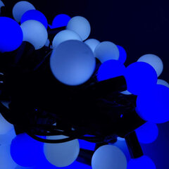Гирлянда из 100 светодиодных пузырей SPC26, холодный белый и синий цвета, 10 м цена и информация | Гирлянды | 220.lv