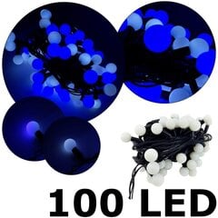 Virtene no 100 LED bumbiņām SPC26, auksti baltā un zilā krāsā, 10 m цена и информация | Гирлянды | 220.lv