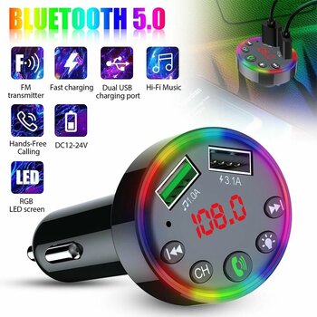 Модулятор FM с Bluetooth для автомобиля, F9 цена и информация | FM Модуляторы | 220.lv