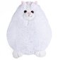 Plīša rotaļlieta-spilvens Baltais kaķis Fancy, 28 cm cena un informācija | Mīkstās (plīša) rotaļlietas | 220.lv