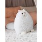 Plīša rotaļlieta-spilvens Baltais kaķis Fancy, 28 cm цена и информация | Mīkstās (plīša) rotaļlietas | 220.lv