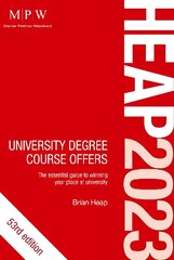 HEAP 2023: University Degree Course Offers 53rd Revised edition cena un informācija | Pašpalīdzības grāmatas | 220.lv