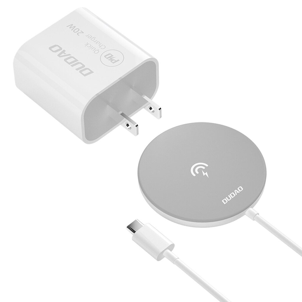 Dudao A12Pro, Qi 15W white cena un informācija | Lādētāji un adapteri | 220.lv