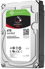 Seagate IronWolf NAS ST8000VN0022, 8 ТБ, 3,5 дюйма, 7200 об/мин, кэш-память 256 МБ, Sata III цена и информация | Внутренние жёсткие диски (HDD, SSD, Hybrid) | 220.lv