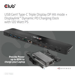 Club 3D CSV-1566 cena un informācija | Portatīvo datoru dzesēšanas paliktņi un citi piederumi | 220.lv