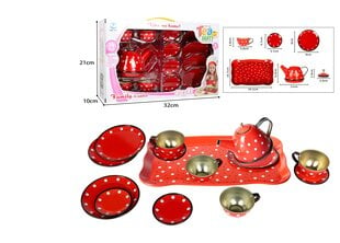 Metāla tējas komplekts ar paplāti cena un informācija | Rotaļlietas meitenēm | 220.lv