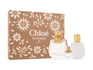 Komplekts Chloe Nomade sievietēm Parfimērijas ūdens EDP, 75 ml + ķermeņa pieniņš, 100 ml + parfimērijas ūdens EDP, 5 ml cena un informācija | Chloé Smaržas, kosmētika | 220.lv