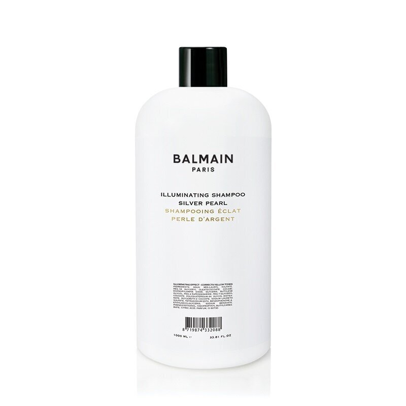 Dzelteno toņu neitralizējošais šampūns gaišiem un sirmiem matiem Balmain Illuminating Silver Pearl 1000 ml цена и информация | Šampūni | 220.lv