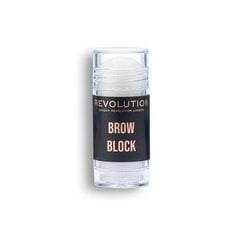 Uzacu matiņu fiksācijas līme Makeup Revolution Creator Revolution Brow Block Glue Fixing Stick, 12 g цена и информация | Карандаши, краска для бровей | 220.lv