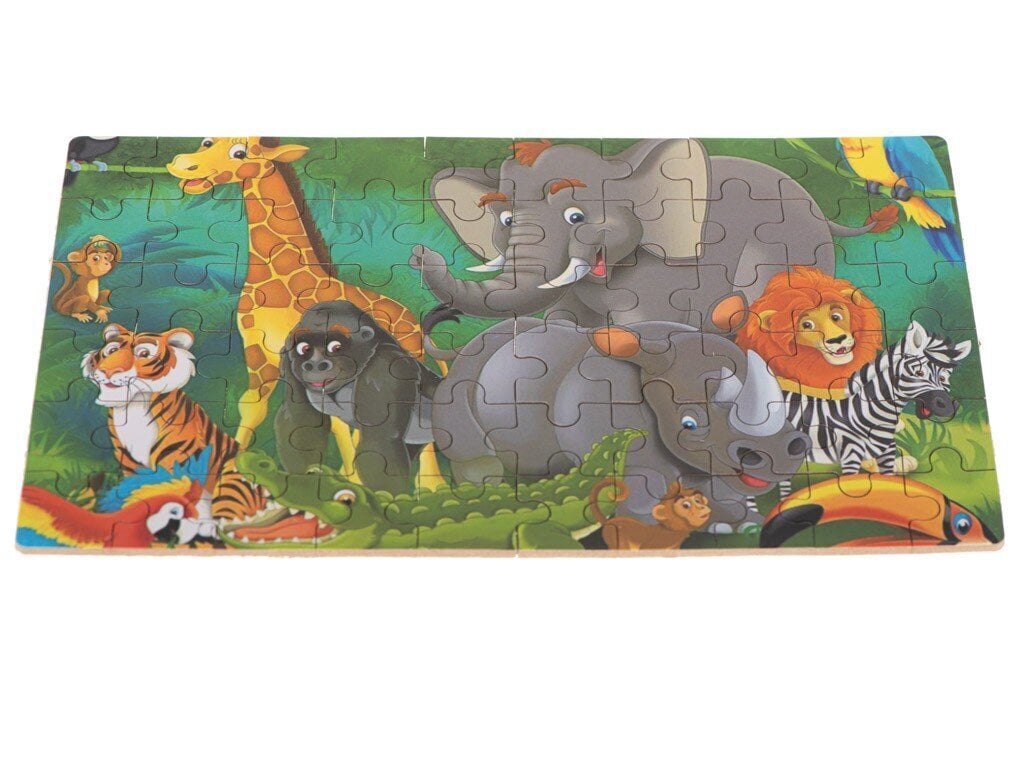 Koka pasaku puzle zilonis, 60 gabaliņi cena un informācija | Attīstošās rotaļlietas | 220.lv