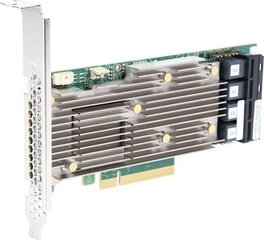 Broadcom LSI MegaRAID SAS 9460-16i, кэш 4 ГБ, 12 Гбит/с, NVMe 4-портовый/ SAS/SATA 16-портовый, RAID 0/1/5//6/10/50/60, PCI-E 3.1 x8 цена и информация | Контроллеры | 220.lv