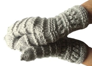 Варежки теплые вязаные / ручная работа цена и информация | Мужские шарфы, шапки, перчатки | 220.lv
