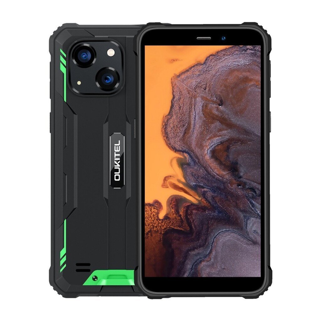 Oukitel WP20 Pro 4/64GB Dual SIM Black Green cena un informācija | Mobilie telefoni | 220.lv