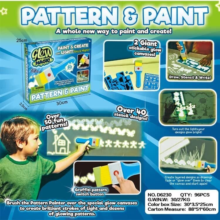 Pattern painter spīdīgi zīmēšanas šabloni cena un informācija | Galda spēles | 220.lv