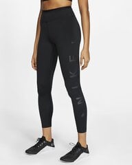 Женские тренировочные брюки Nike Womens One Tight 7/8 Icon, черные цена и информация | Спортивная одежда для женщин | 220.lv