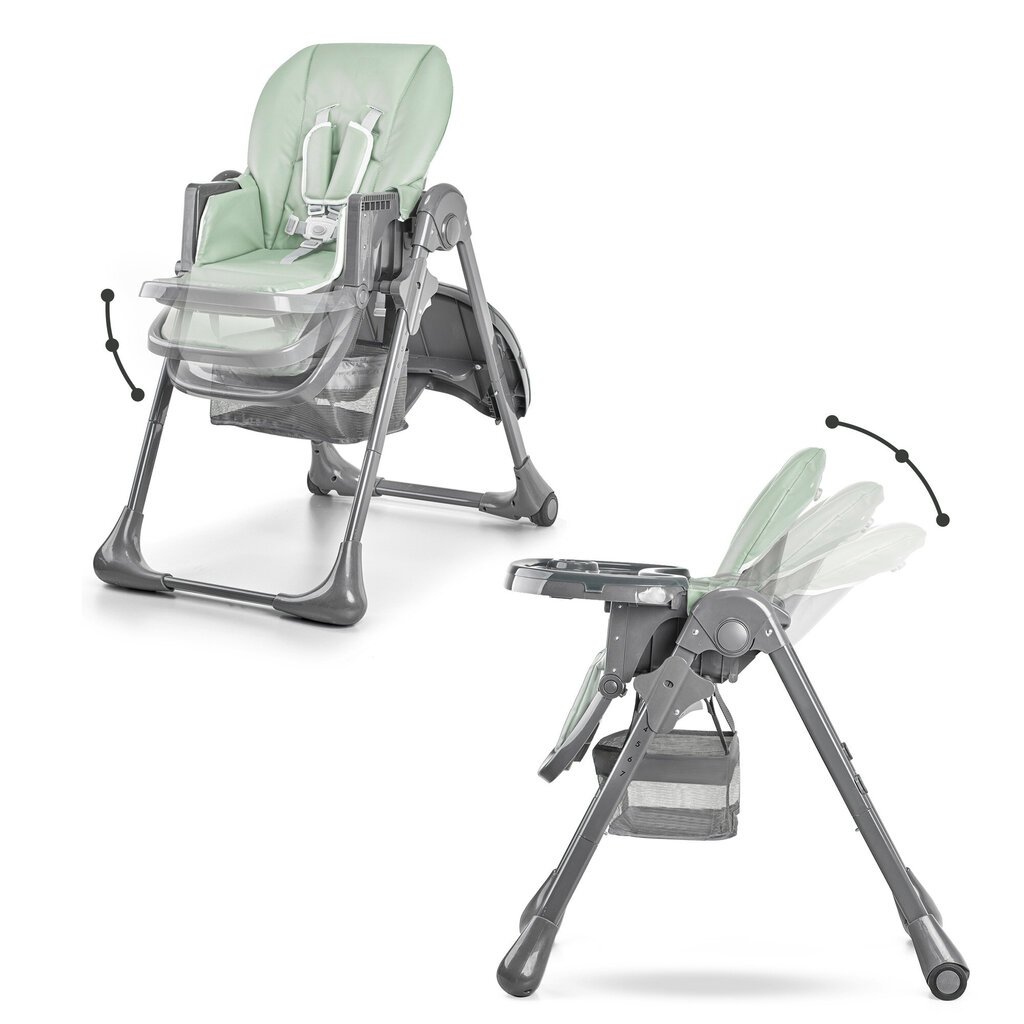 Barošanas krēsls Kinderkraft Tastee, grey cena un informācija | Barošanas krēsli | 220.lv