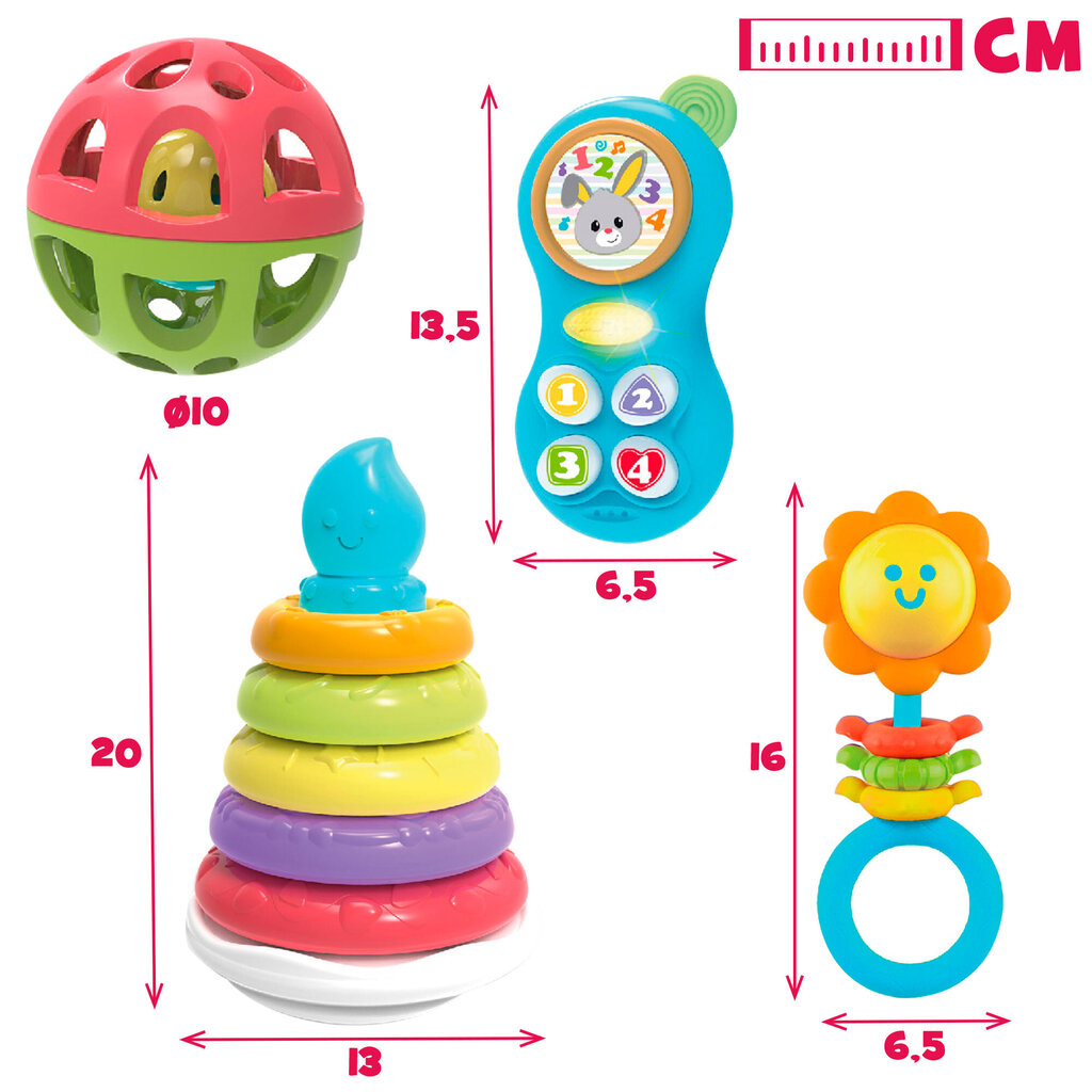 Sensoro rotaļlietu komplekts Winfun, 0 mēn цена и информация | Rotaļlietas zīdaiņiem | 220.lv