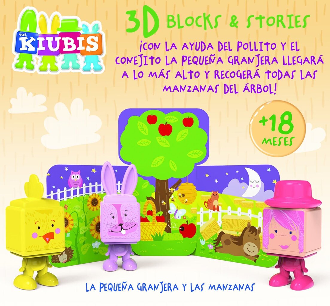 Radoša spēle maziem bērniem Educa 3D The Little Farmer and The Apples cena un informācija | Attīstošās rotaļlietas | 220.lv