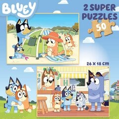 Пазл Educa Bluey 2x50 деталей цена и информация | Пазлы | 220.lv