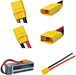 Высококачественные мужские и женские разъемы удлинительного кабеля для RC Lipo батареи 5 пар XT90H  цена и информация | Smart устройства и аксессуары | 220.lv