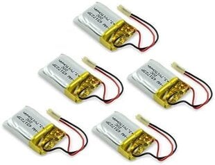 5 gabali uzlādējams Lipo akumulators (3.7v, 150mAh Lipo) Rc helikopteram Syma S107 S107G cena un informācija | Akumulatori | 220.lv