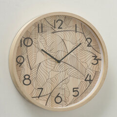 Boltze sienas pulkstenis Leaves, 40cm cena un informācija | Pulksteņi | 220.lv